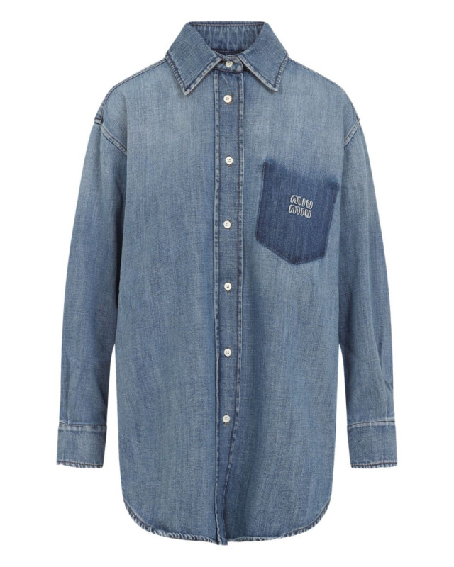 [Miu Miu] Shirts Long Sleeve FW25 GWC12517GGF0076