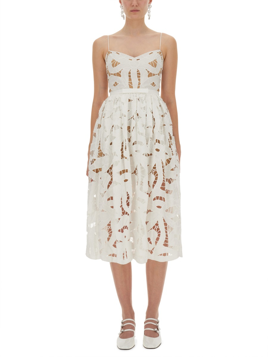 [Self-portrait] Sleeveless dress FW25 PF25-013M-W_WHITE