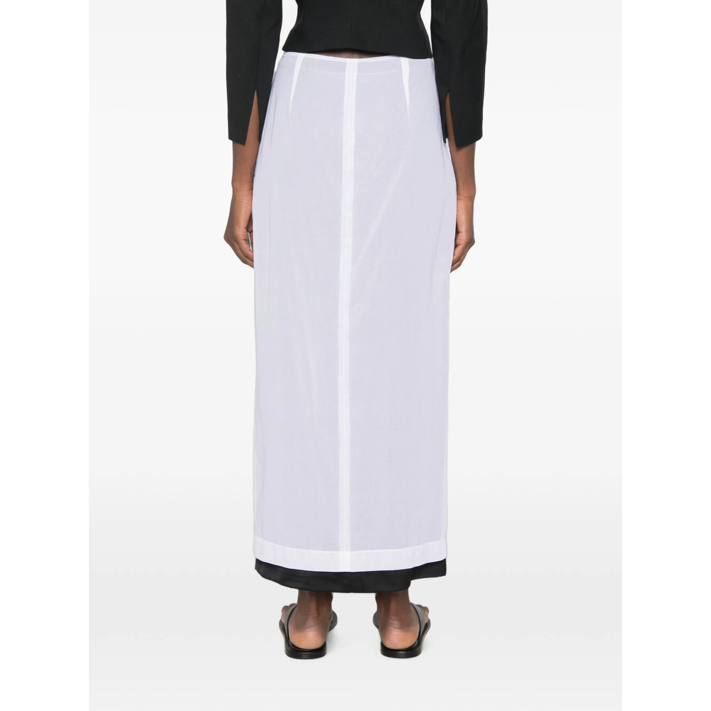 [THE ROW] Long skirt FW26 11040 W5065 WHT