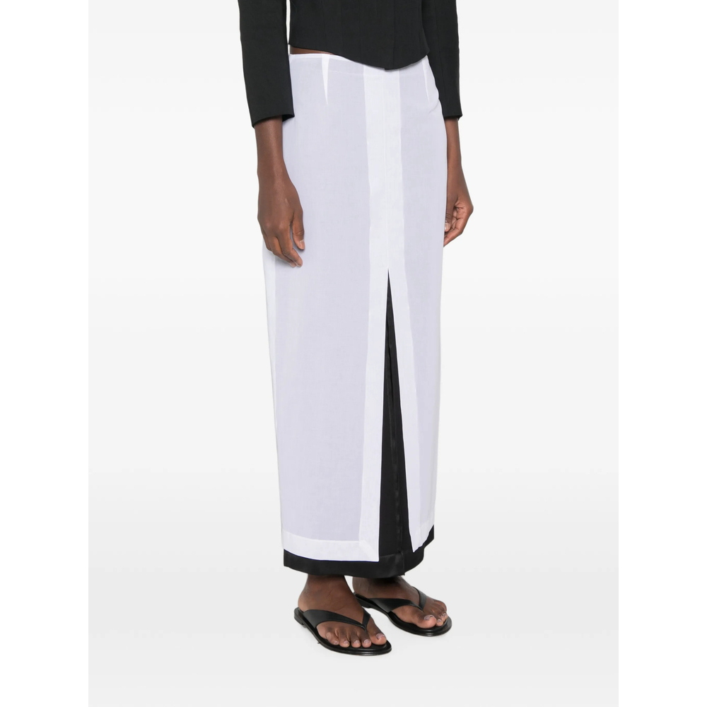 [THE ROW] Long skirt FW26 11040 W5065 WHT