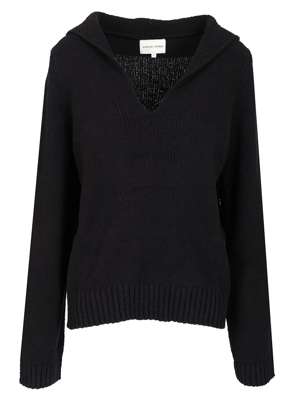 [LOULOU STUDIO] Knitwear SS25 BAHIABLACK
