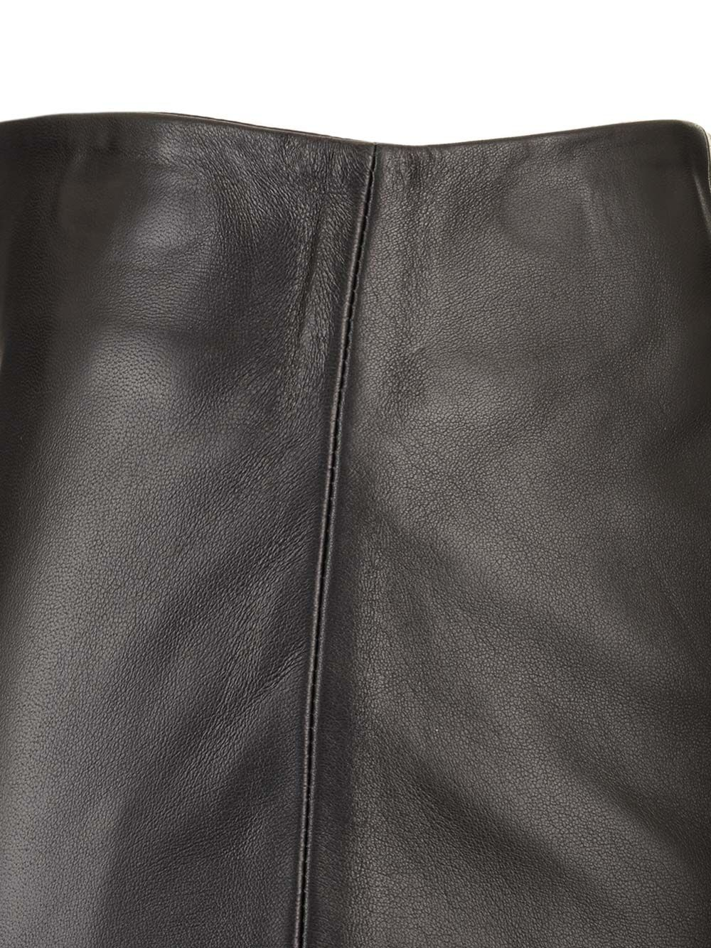 [LOULOU STUDIO] Midi skirt SS25 EKAREBLACK