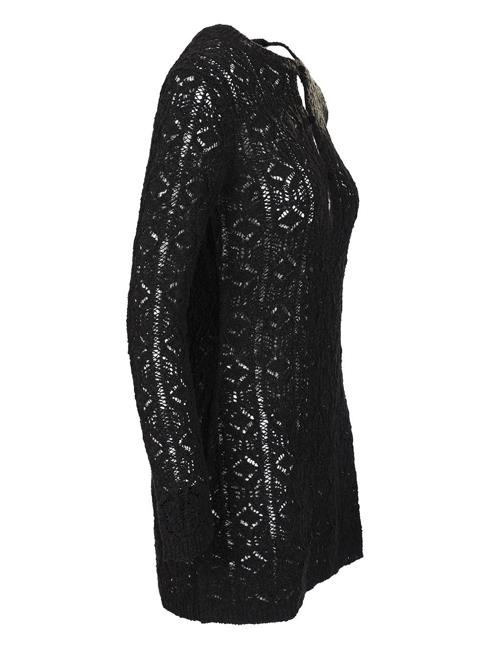 [LOULOU STUDIO] Long sleeve dress SS25 EVANBLACK