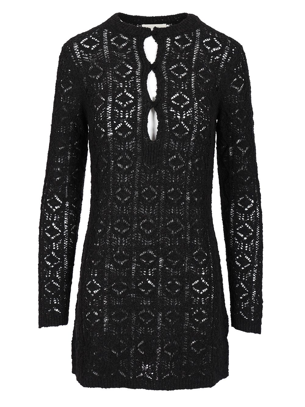 [LOULOU STUDIO] Long sleeve dress SS25 EVANBLACK