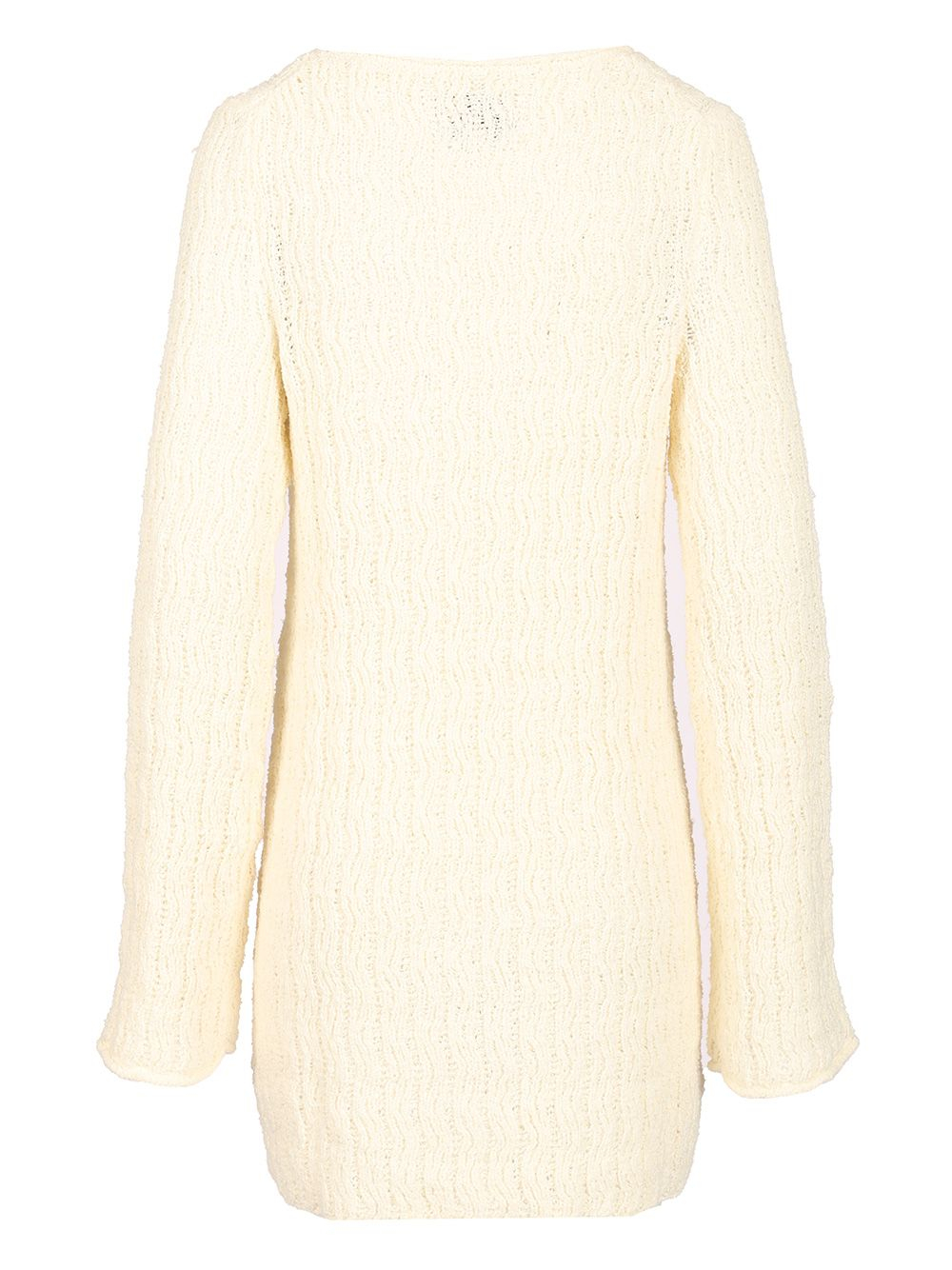 [LOULOU STUDIO] Long sleeve dress SS25 AISALARICE IVORY