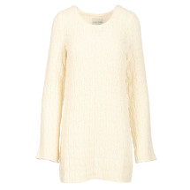 [LOULOU STUDIO] Long sleeve dress SS25 AISALARICE IVORY