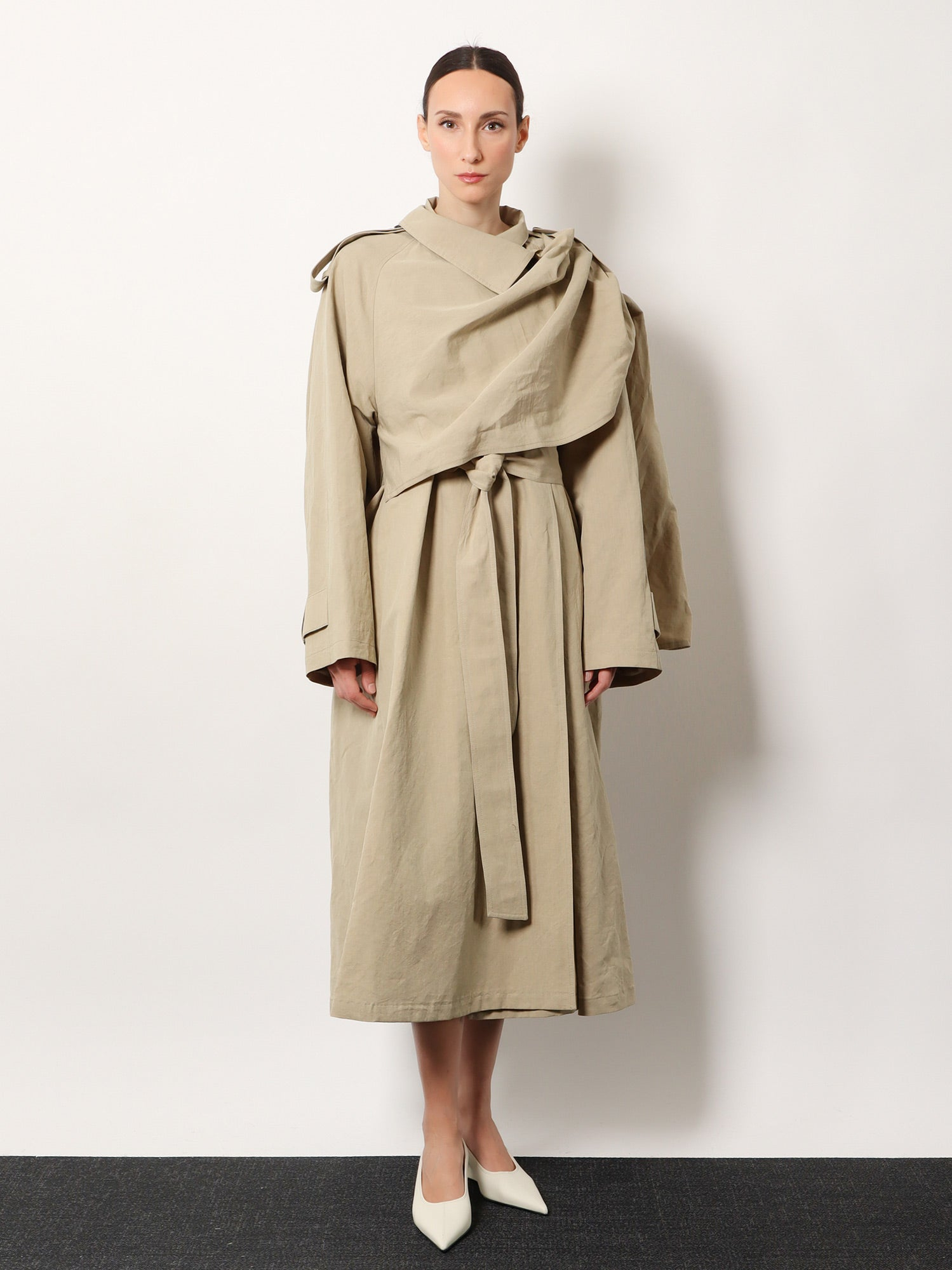 [R2W] Trench Coat SS26 ROCTEB11134NKHAKIBEIGE