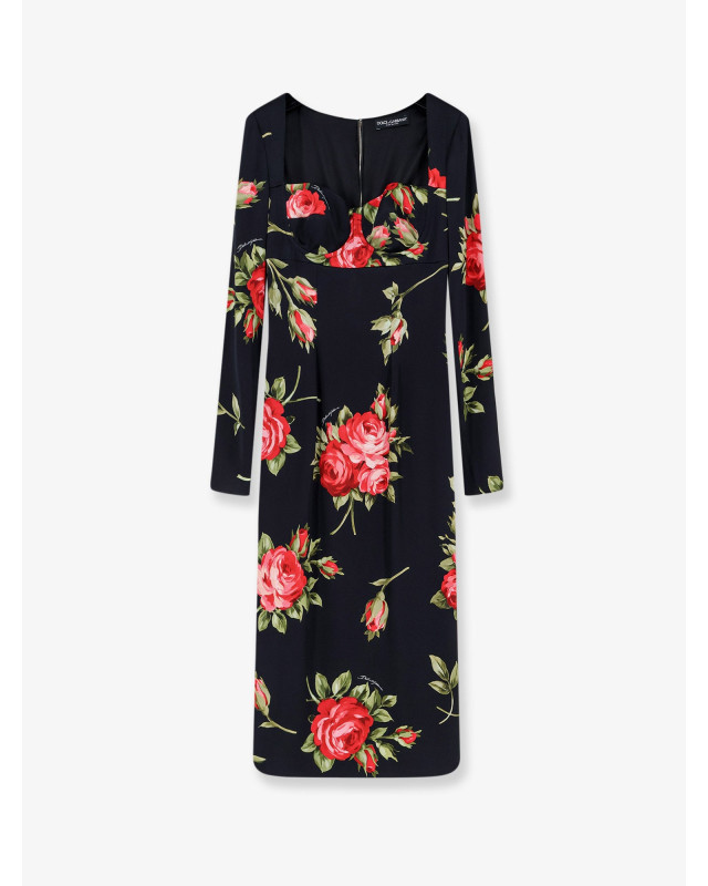 [Dolce & Gabbana] Long sleeve dress SS26 F610FTFSICDHN5ZN