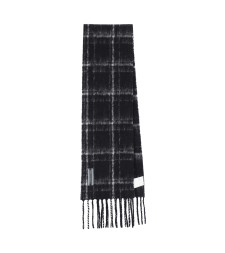 [Our Legacy] Scarf FW26 A4248EBFBLACK FUZZY ALPACA CHECK