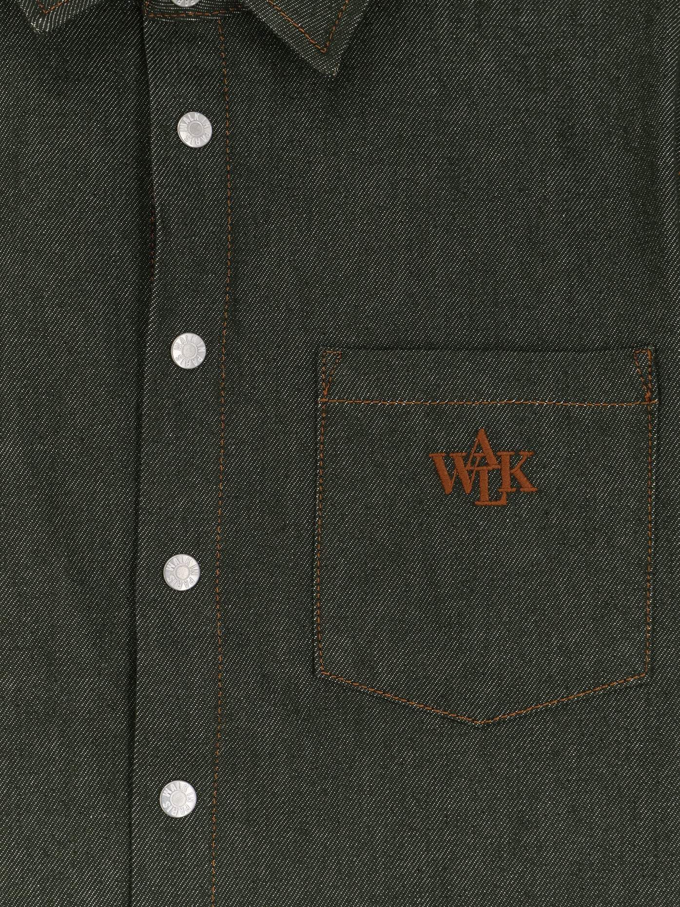 [WALK IN PARIS] Shirts Short Sleeve SS26 GREENDENIMGREEN