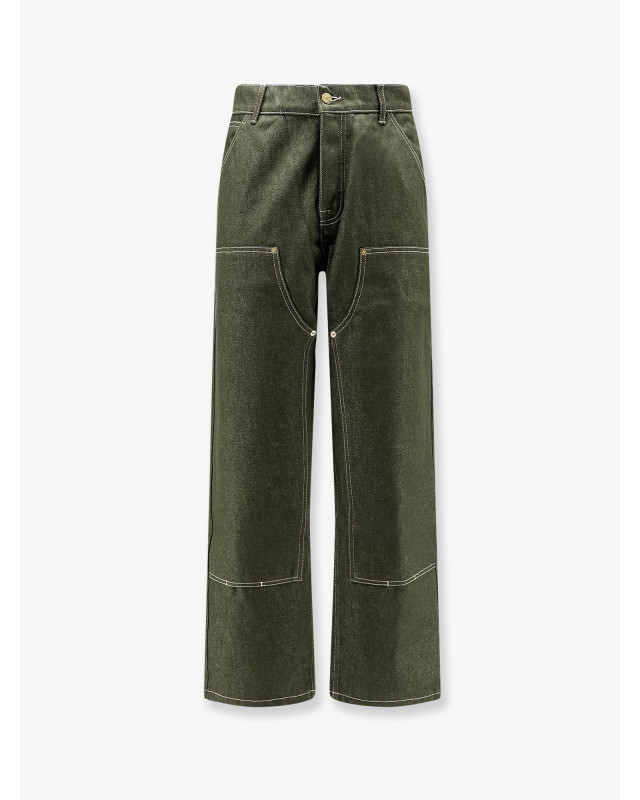 [WALK IN PARIS] Trousers SS26 GREENDENIMDOUBLEKNEEGREEN