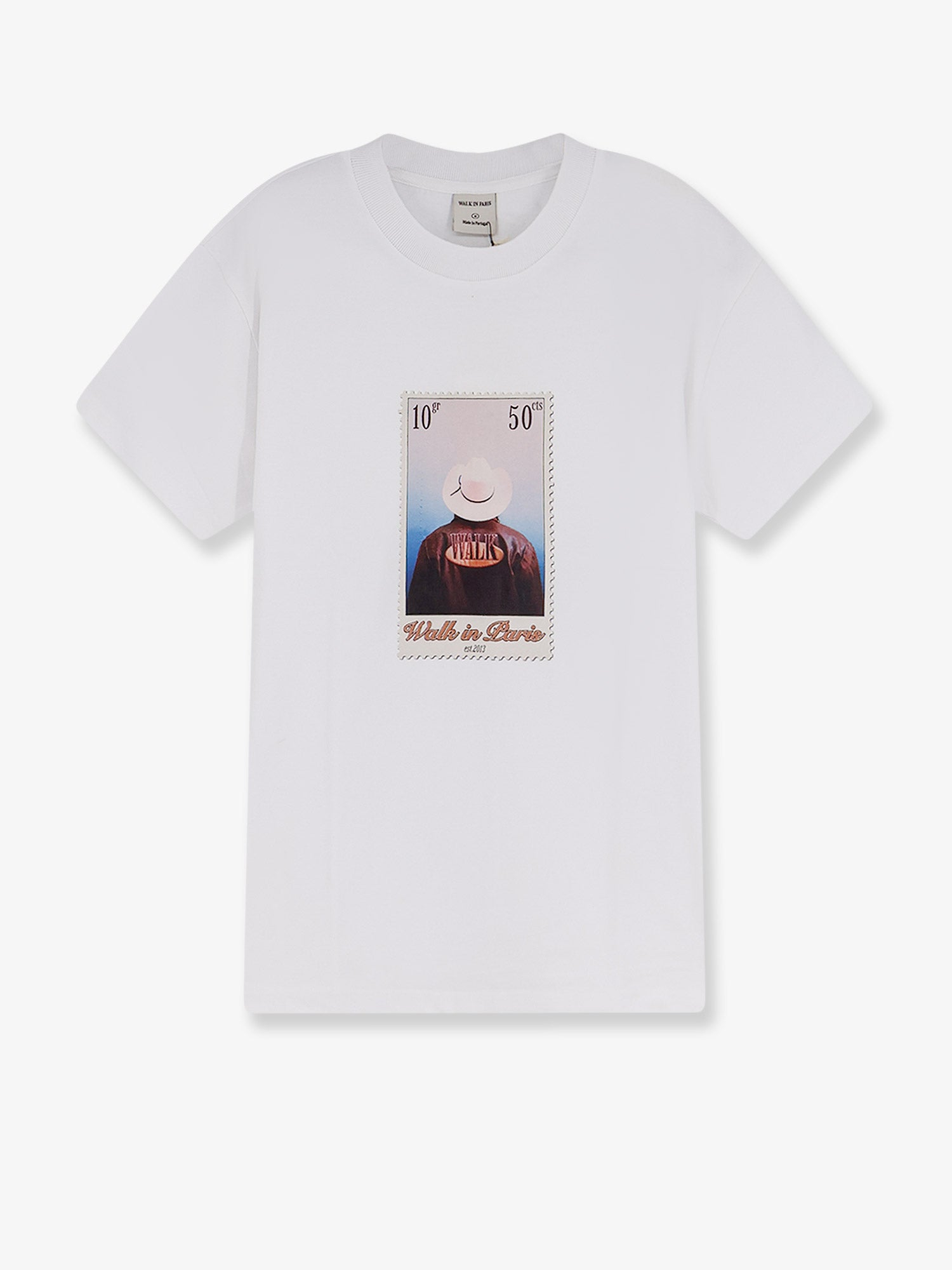 [WALK IN PARIS] T-shirts Short Sleeve SS26 LEATHERJACKETWHITE