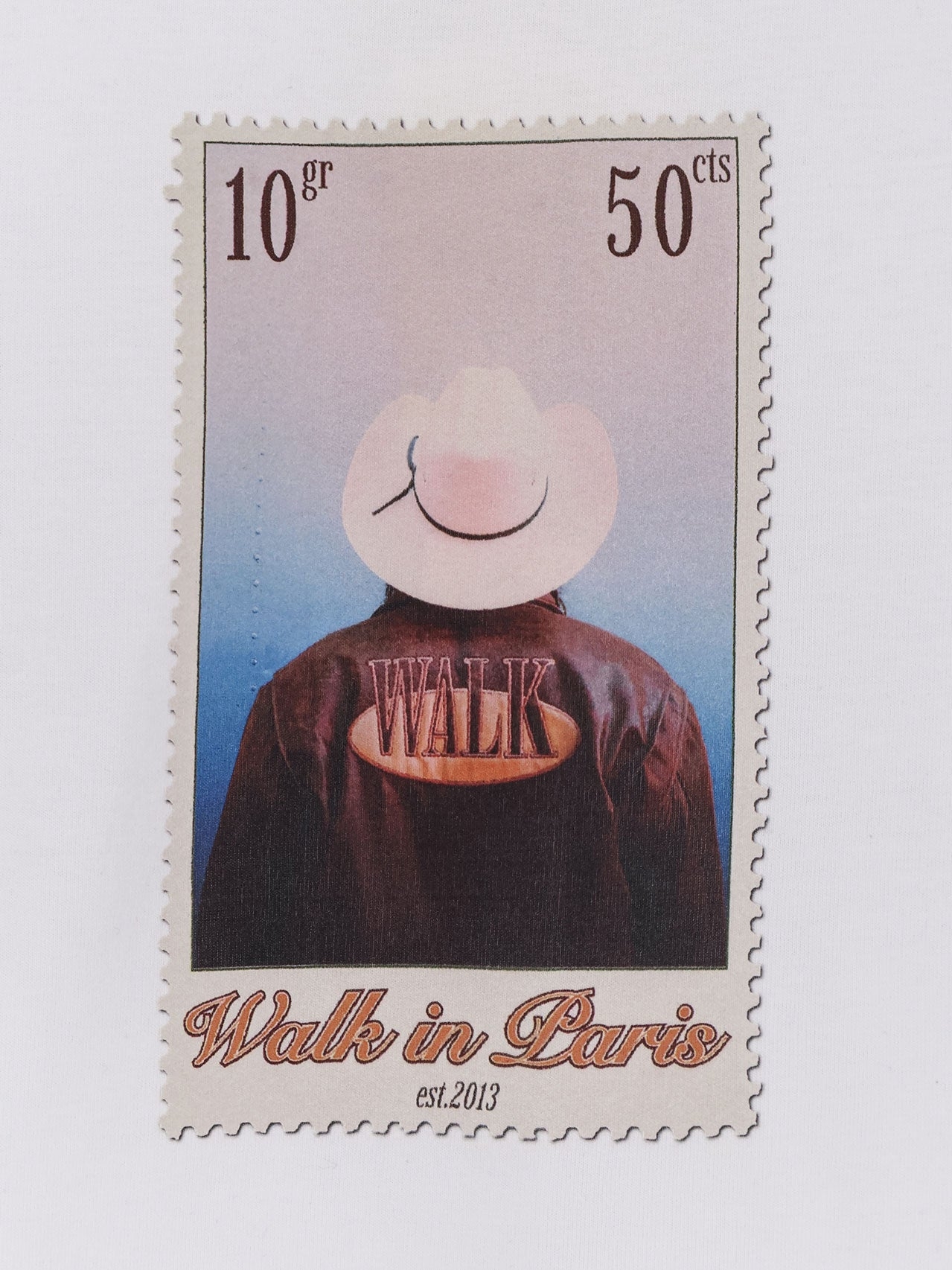 [WALK IN PARIS] T-shirts Short Sleeve SS26 LEATHERJACKETWHITE