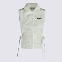 [Miu Miu] Shirts Sleeveless FW26 MK2041SOOO163MF0009