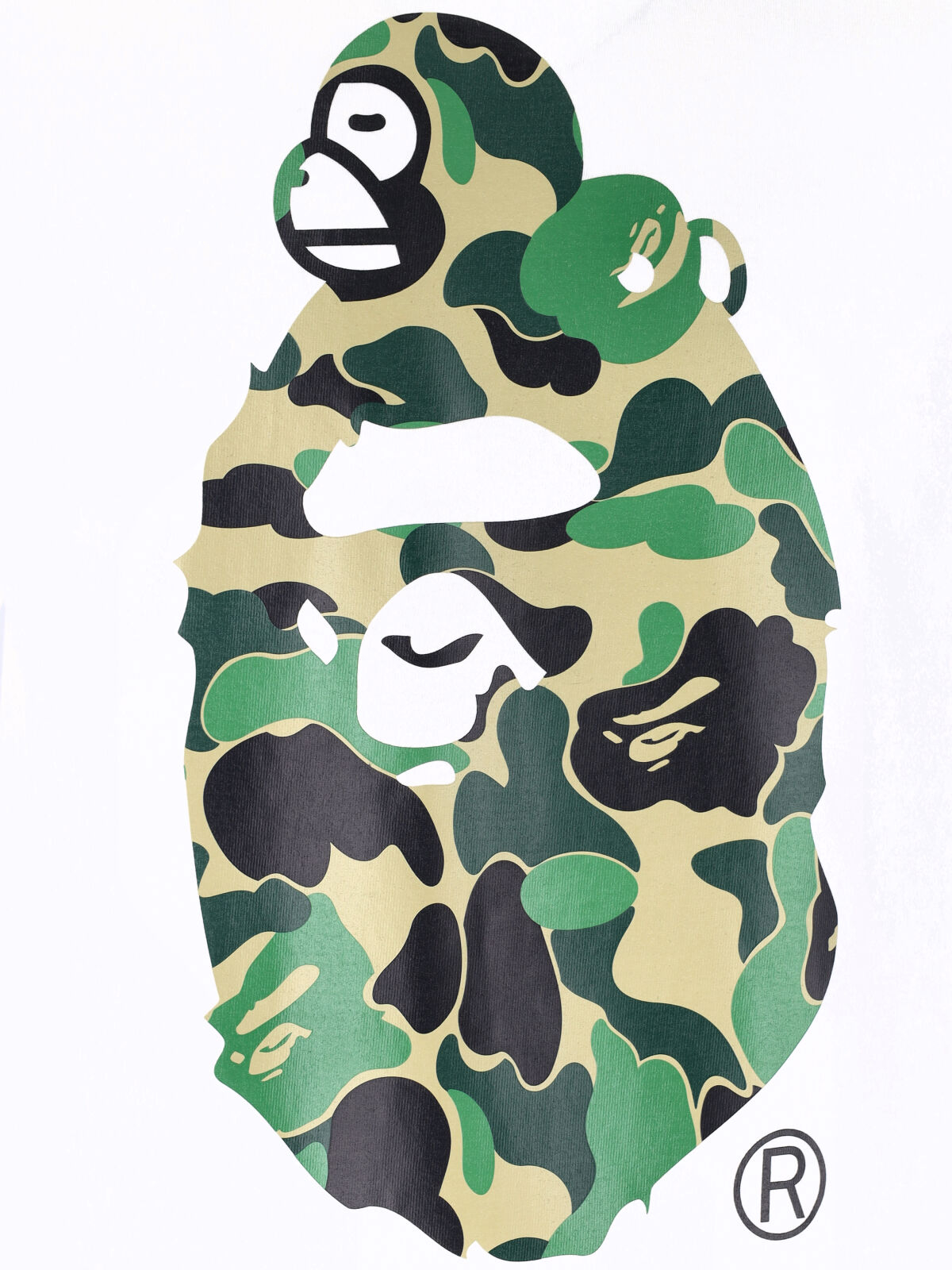 [BAPE] T-shirts Short Sleeve SS26 002TEM301003MWHITE X GREEN
