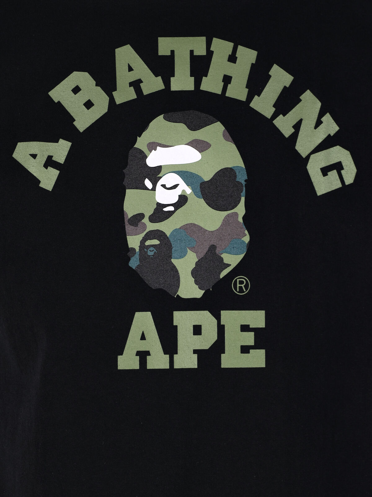 [BAPE] T-shirts Short Sleeve SS26 001TEM301013MBLACK X GREEN
