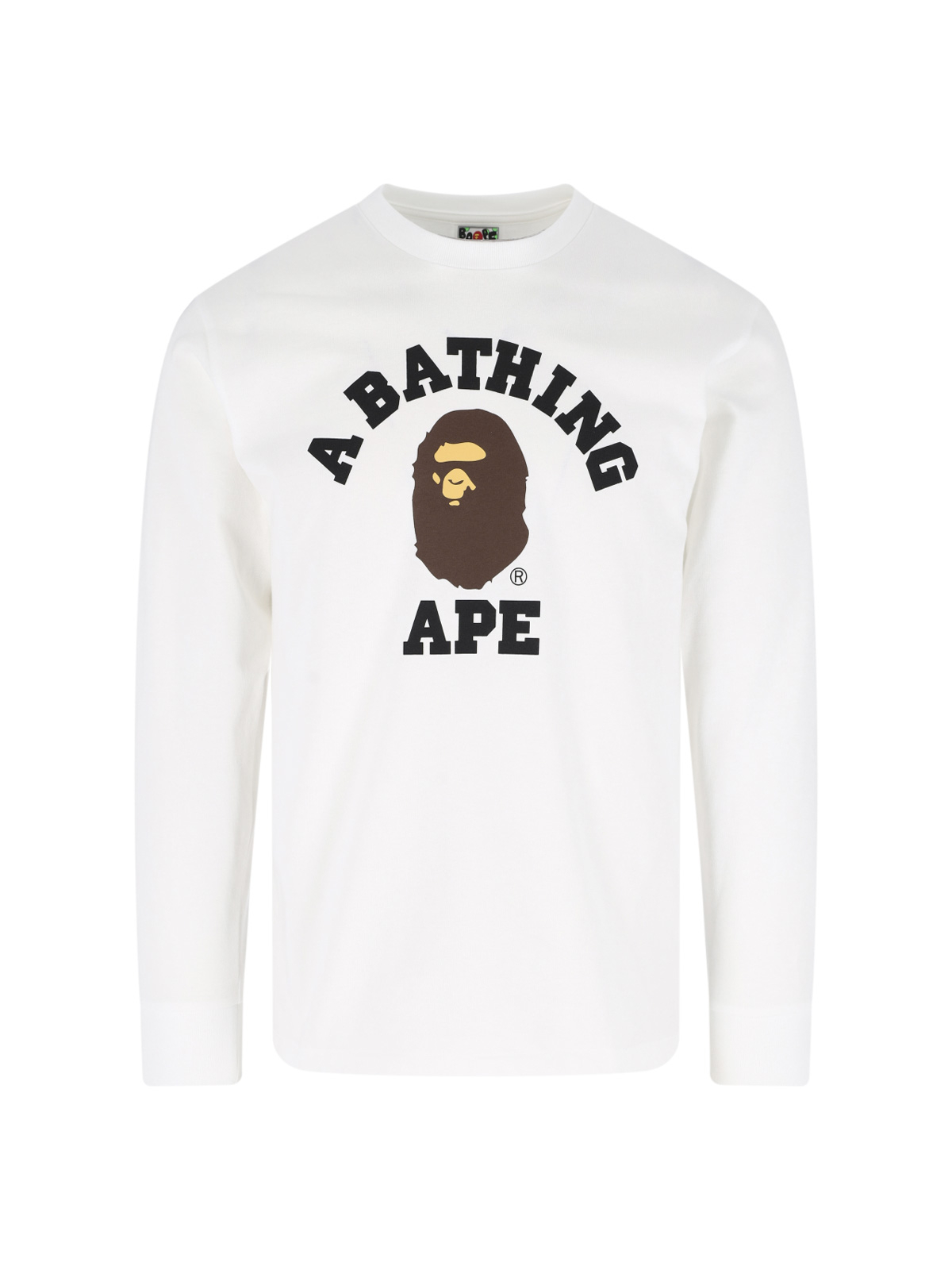 [BAPE] T-shirts Long Sleeve SS26 001LTM301011MWHITE