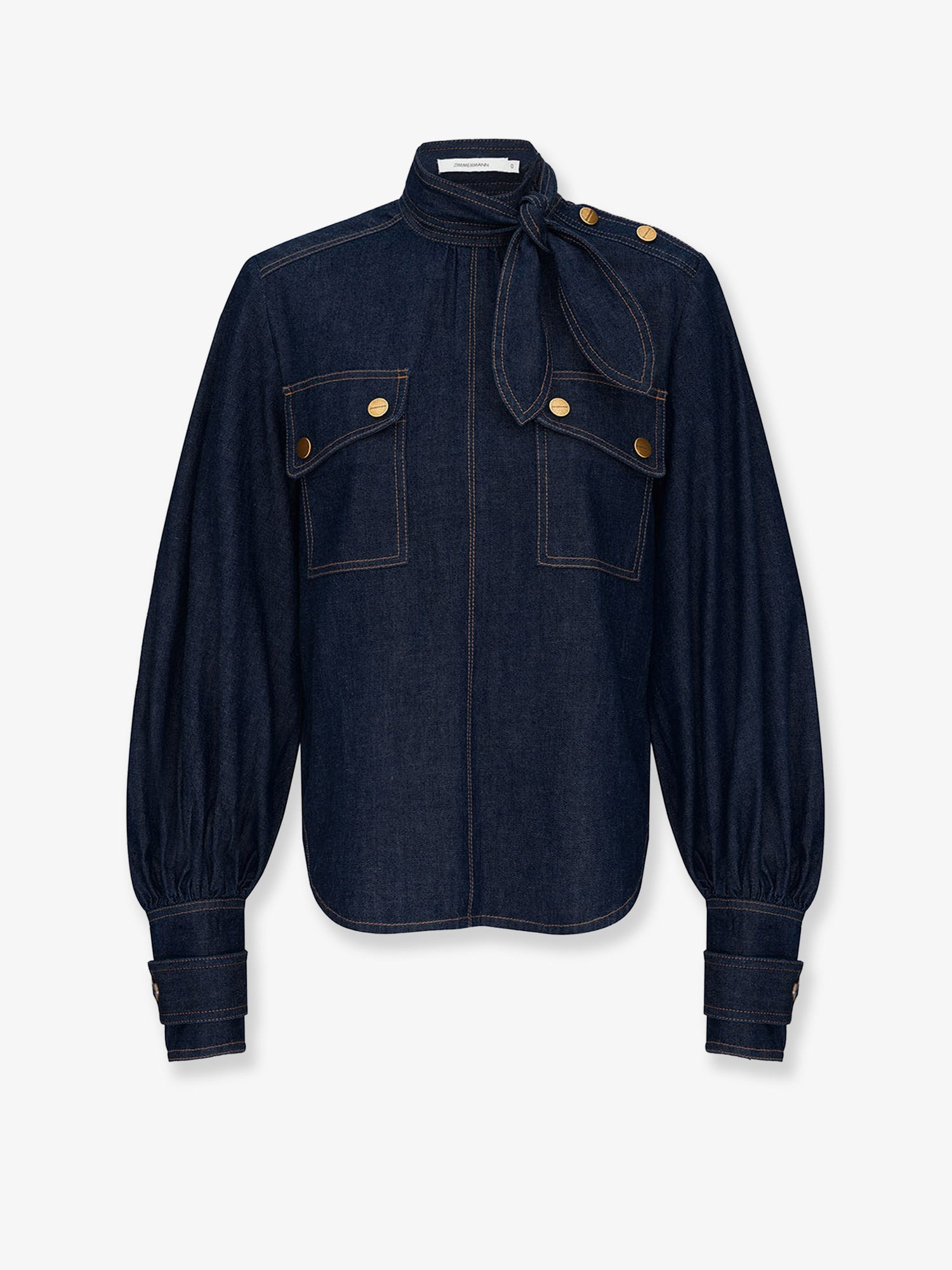 [Zimmermann] Shirts Long Sleeve SS26 7619TS26RHBBL