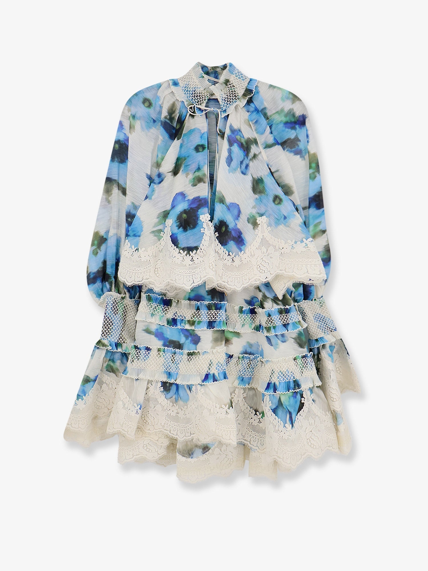 [Zimmermann] Long sleeve dress SS26 8704DS262BLPOP