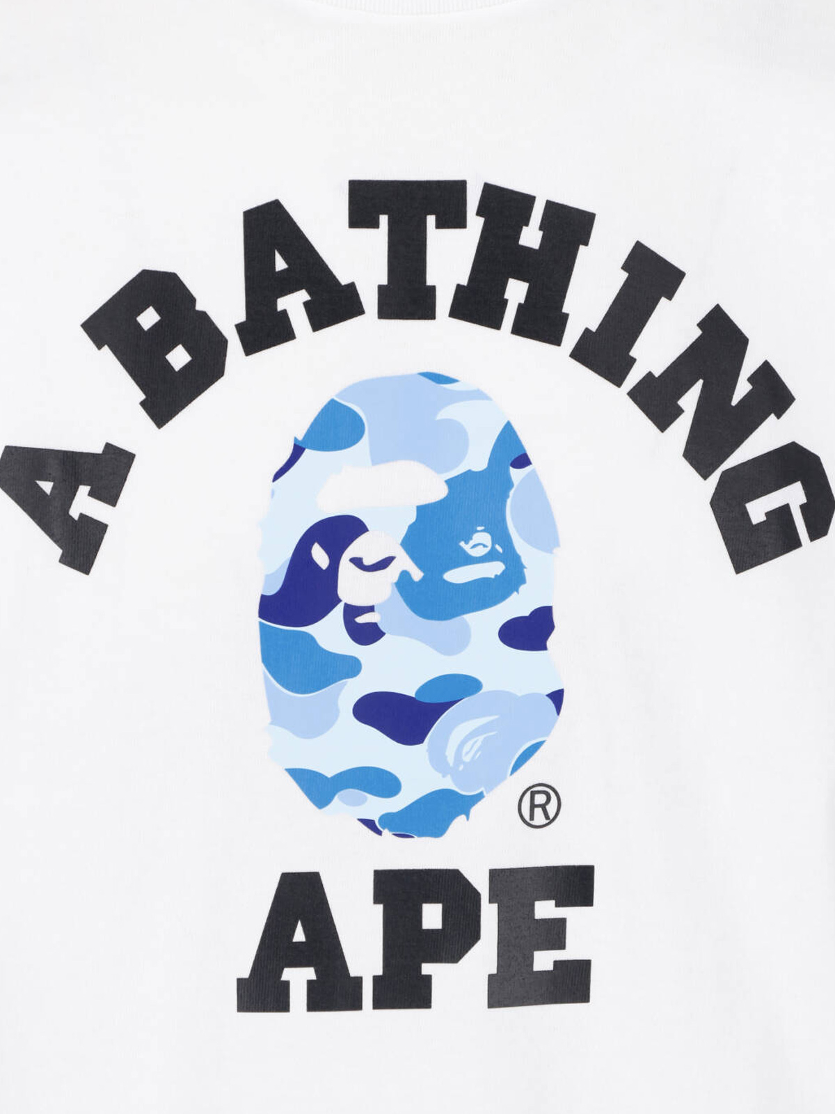 [BAPE] T-shirts Short Sleeve SS26 001TEM301004MWHITE X BLUE