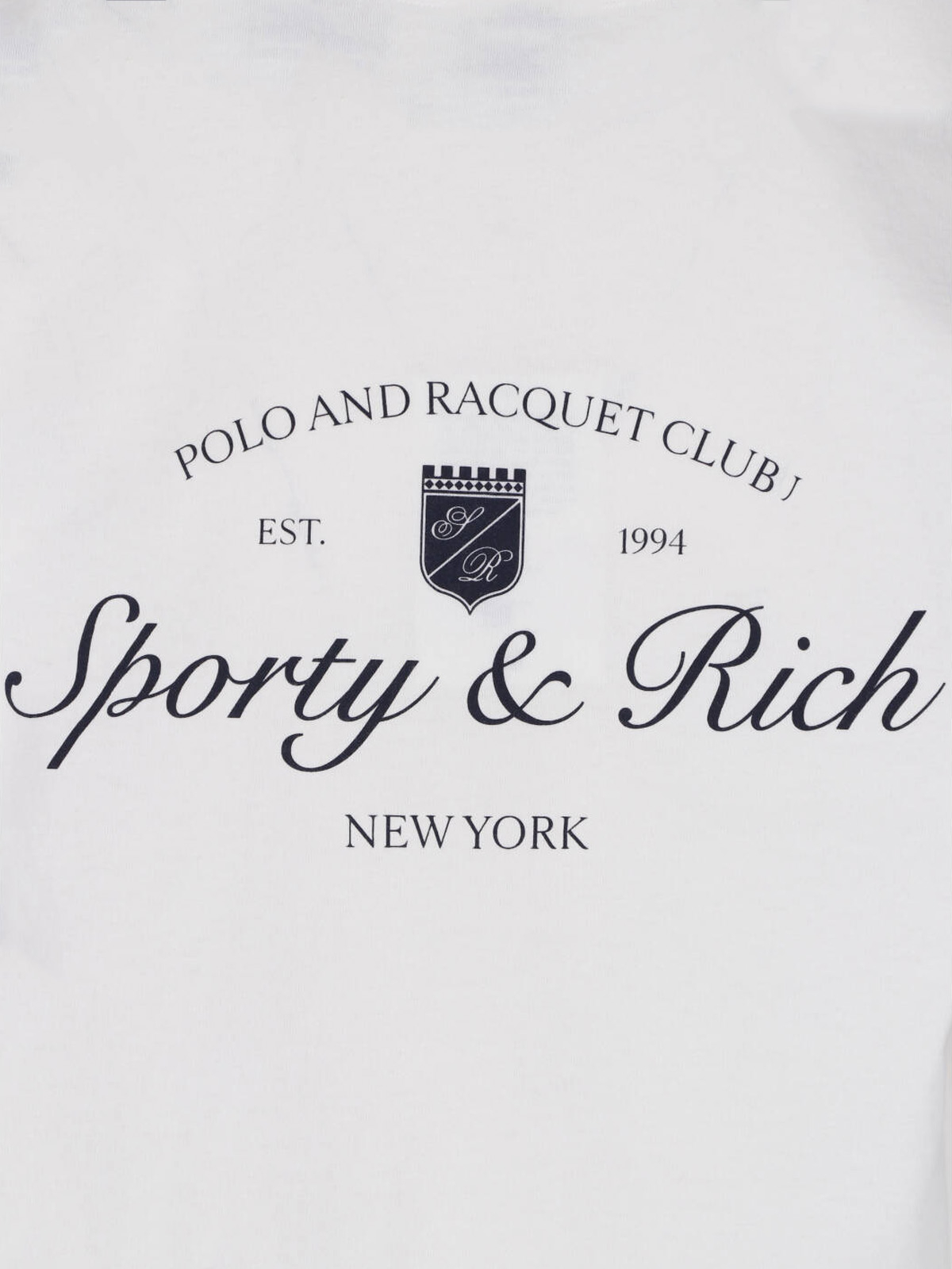 [SPORTY & RICH] T-shirts Short Sleeve SS26 TO11975325WH01WHITE NAVY