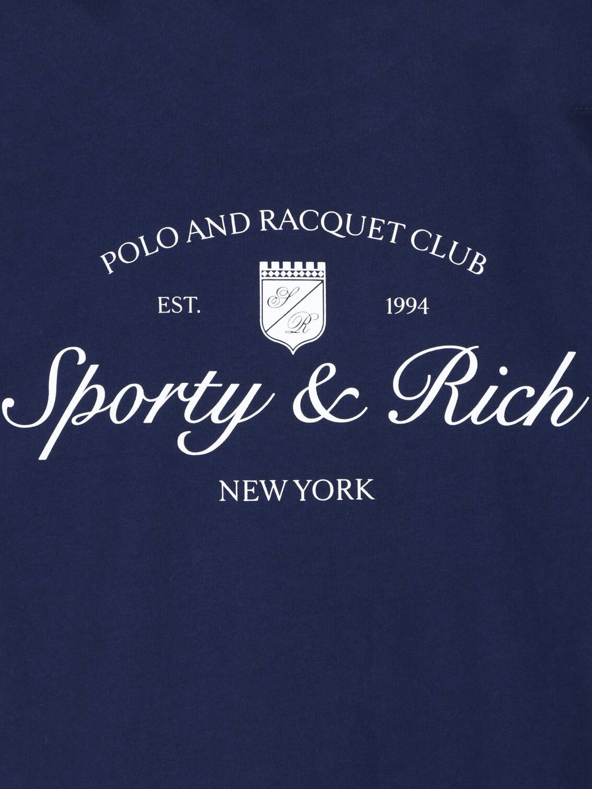 [SPORTY & RICH] T-shirts Short Sleeve SS26 TO11975325BL106DARK NAVY WHITE