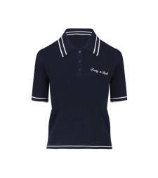 [SPORTY & RICH] T-shirts Short Sleeve SS26 TO06875326BL107DARK NAVY WHITE WHITE