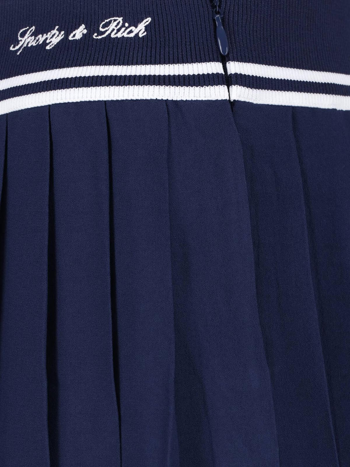 [SPORTY & RICH] Mini skirt SS26 SK01275326BL106DARK NAVY
