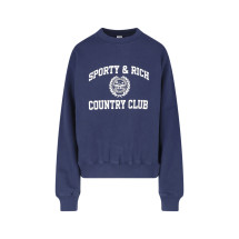 [SPORTY & RICH] Sweatshirt SS26 ST09876218BL106DARK NAVY WHITE