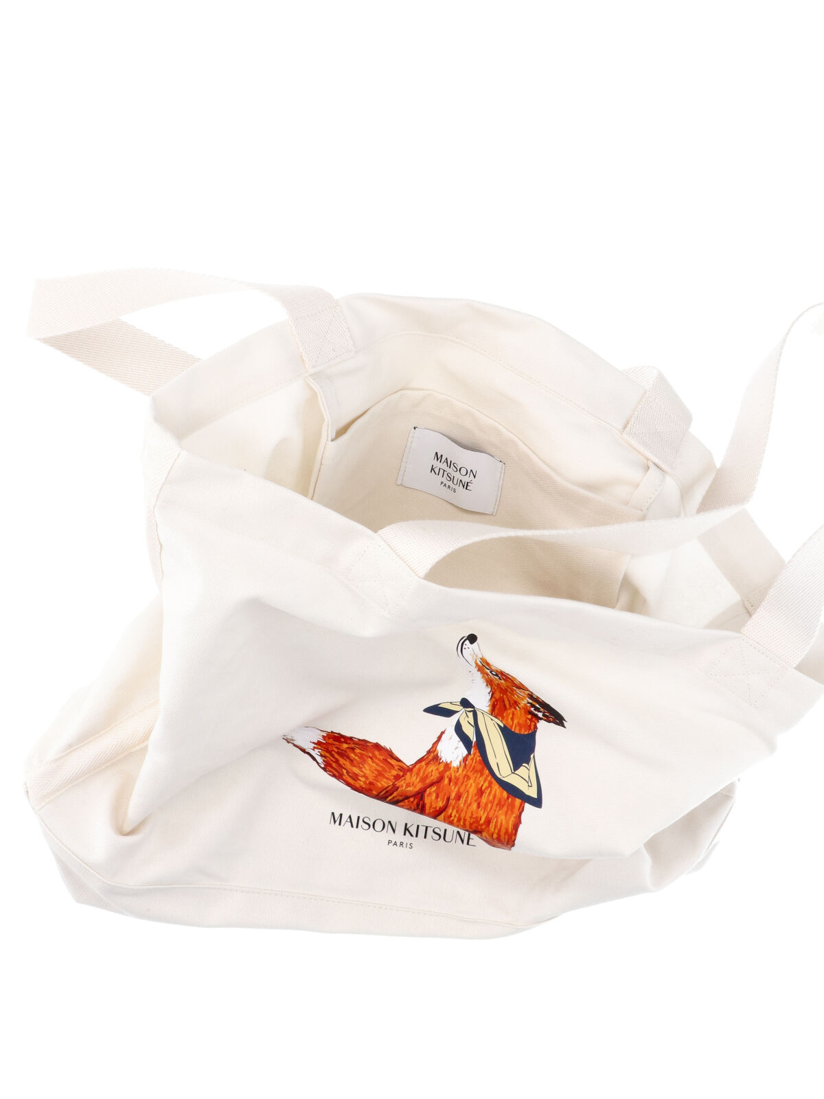 [MAISON KITSUNE] Tote bag SS26 QU05130WW9042P700