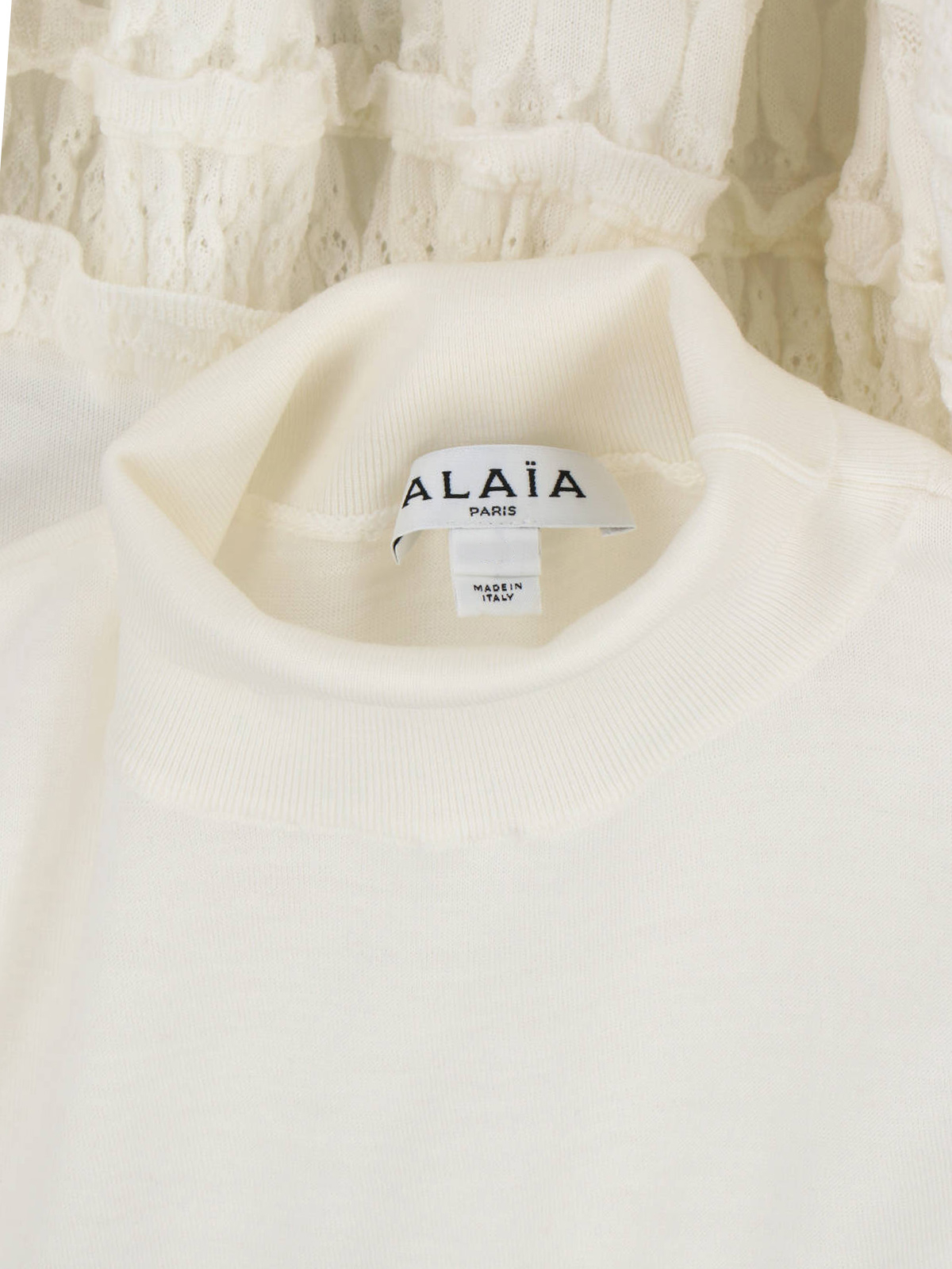 [Alaia] Shirts Short Sleeve SS26 AA9H1393K164C000
