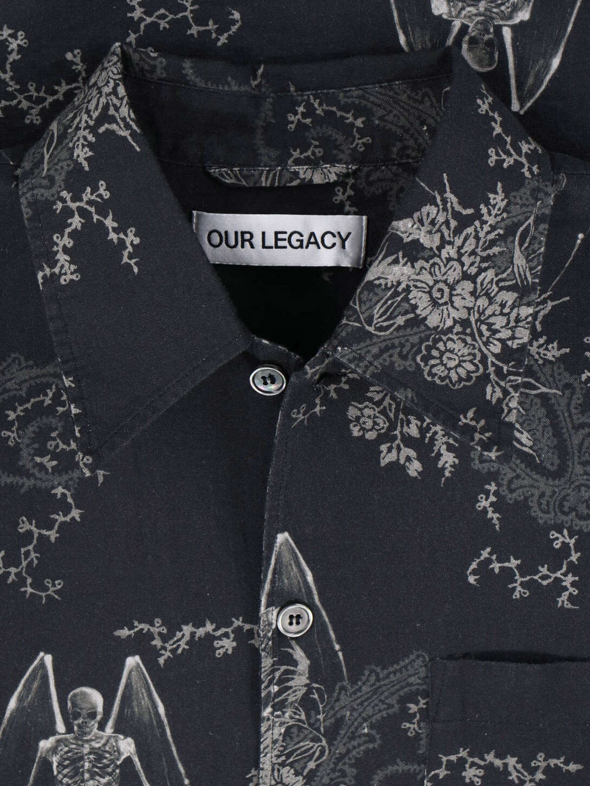 [Our Legacy] Shirts Short Sleeve SS26 M2262EDPDEATH PAISLEY PRINT