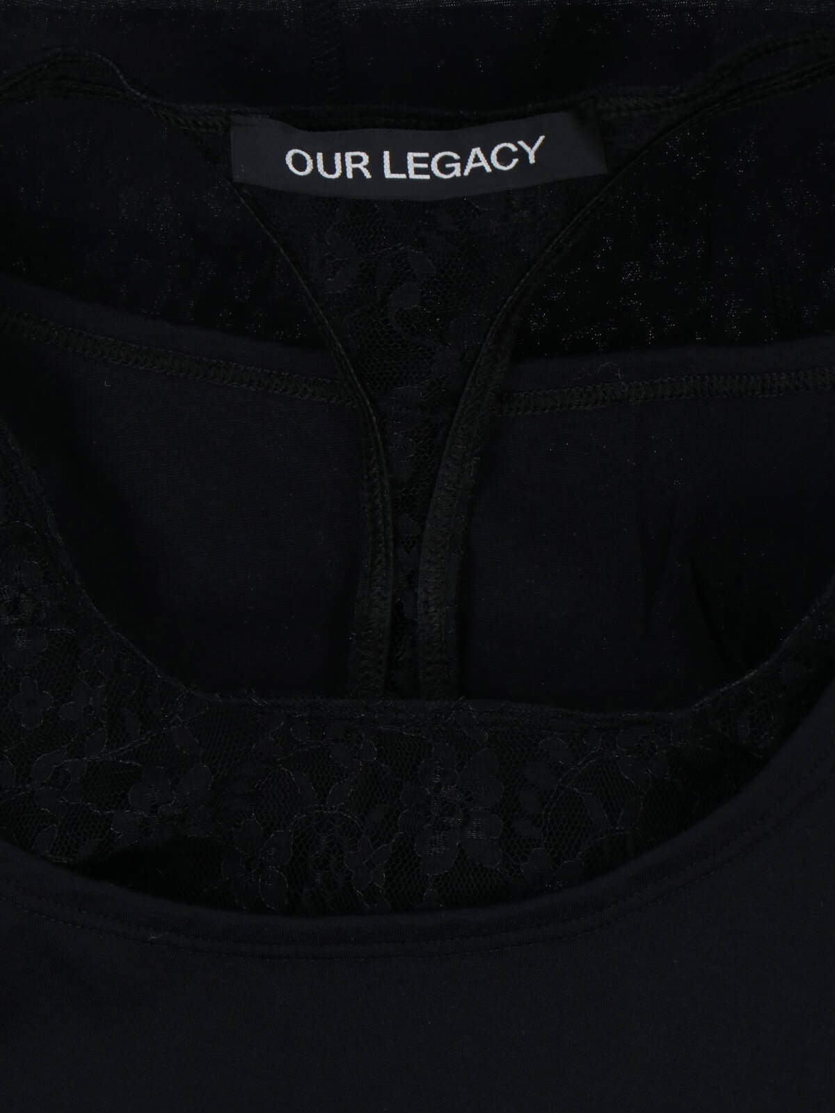 [Our Legacy] Tank top SS26 W2266SBBLACK STOCKING JERSEY
