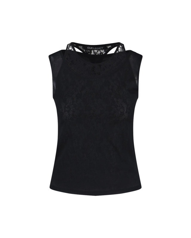 [Our Legacy] Tank top SS26 W2266SBBLACK STOCKING JERSEY