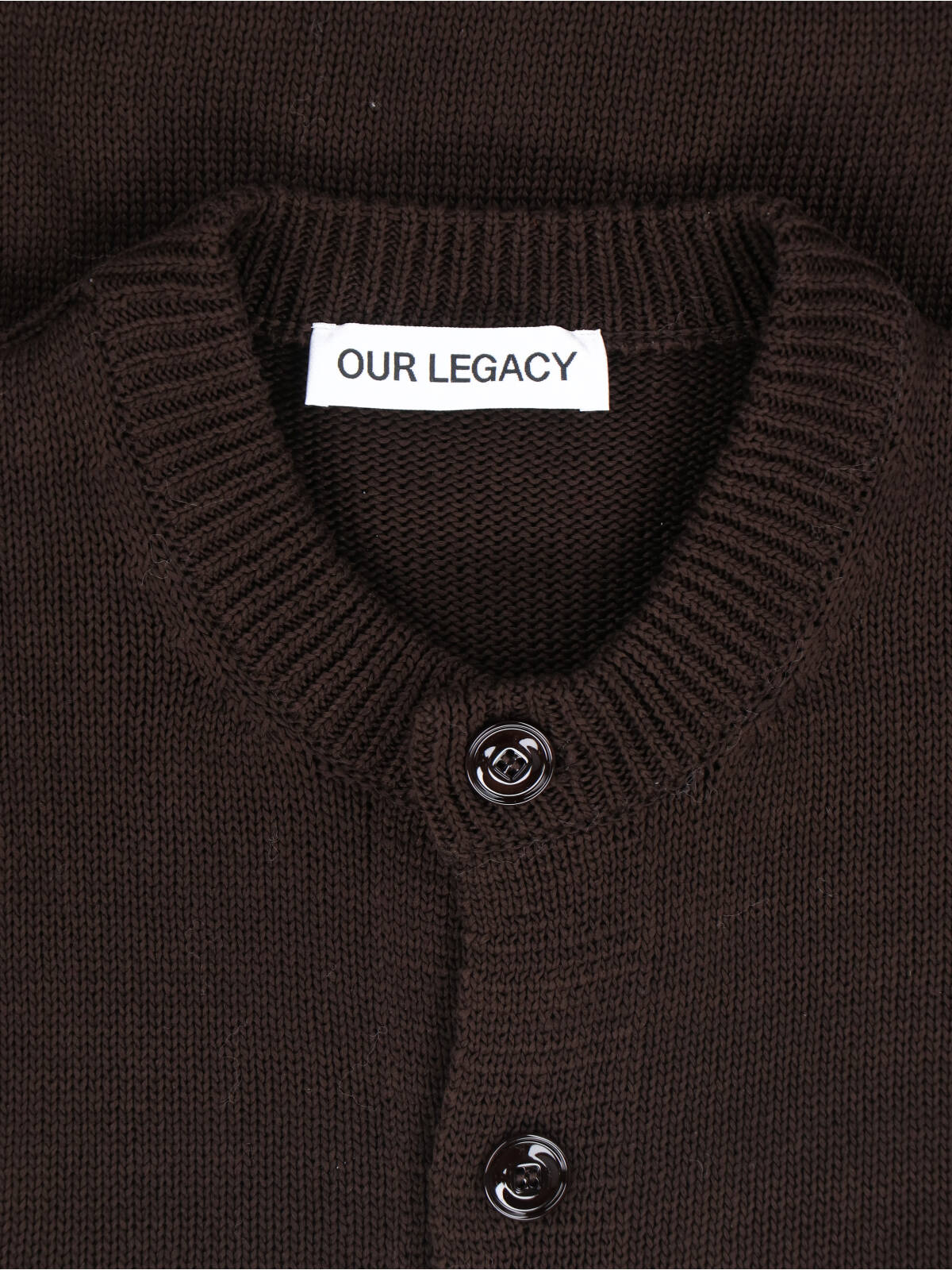 [Our Legacy] Knitwear SS26 M2263PBBLACK COFFEE COTTON RAFIA