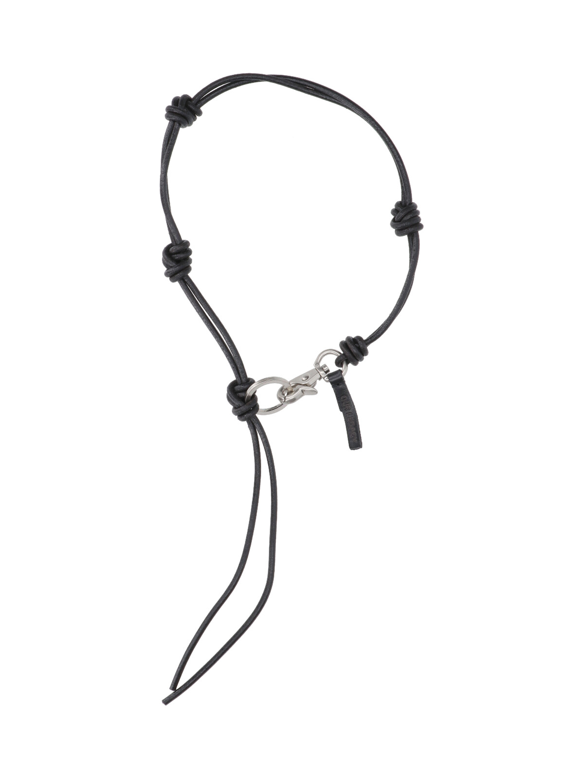 [Our Legacy] Keyring SS26 A4258UBBLACK LEATHER