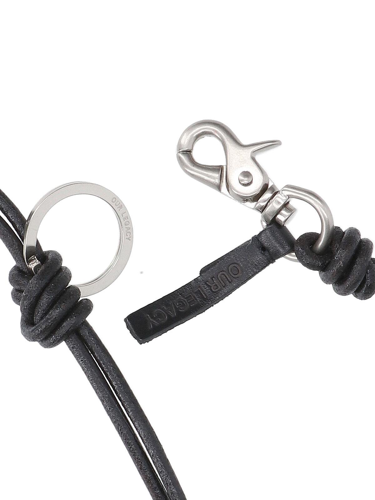 [Our Legacy] Keyring SS26 A4258UBBLACK LEATHER