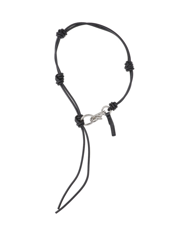 [Our Legacy] Keyring SS26 A4258UBBLACK LEATHER