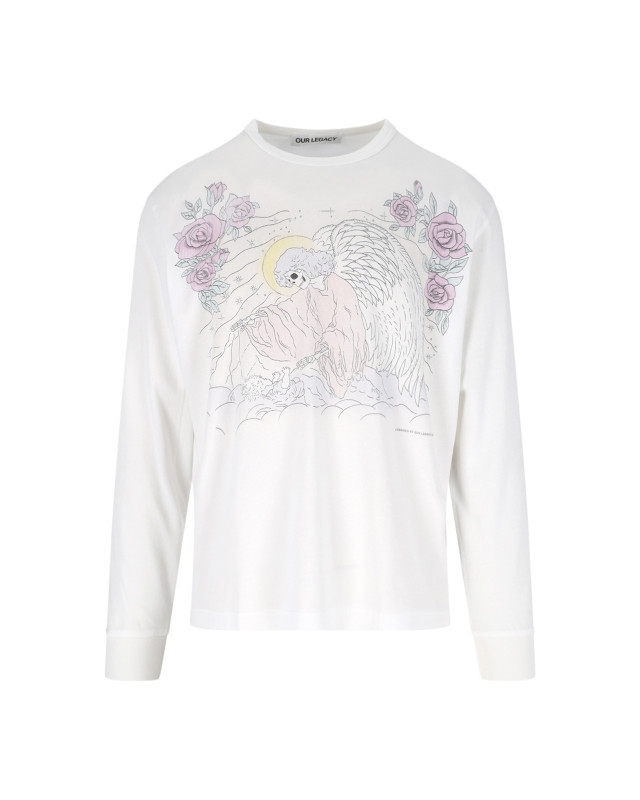 [Our Legacy] T-shirts Long Sleeve SS26 M2266CFPFAREWELL PRINT