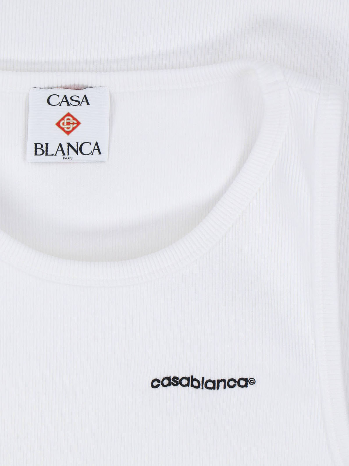 [Casablanca] T-shirts Sleeveless SS26 M SP26 JTS 057 02RIBBED TANK TOP