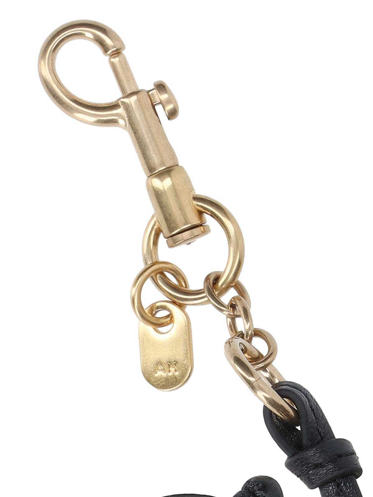 [Anya Hindmarch] Keyring SS26 204583BLACK