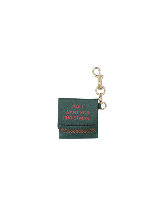 [Anya Hindmarch] Keyring SS26 205511MIDNIGHT GREEN