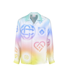 [Casablanca] Shirts Long Sleeve SS26 M SP26 SH 006 03HALFTONE REPEATS LOGO