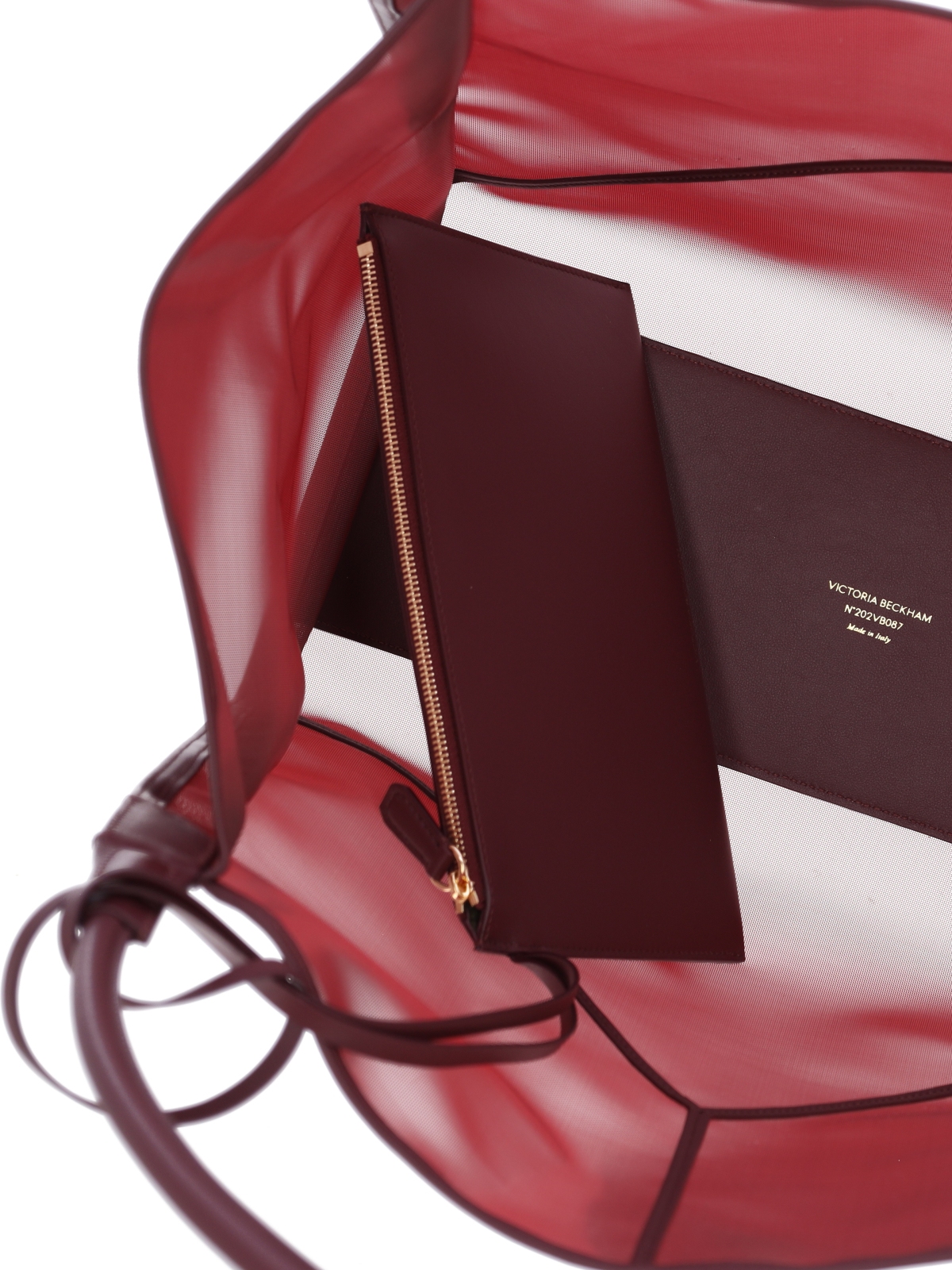 [VICTORIA BECKHAM] Tote bag SS26 B126AAC007139ABURGUNDY