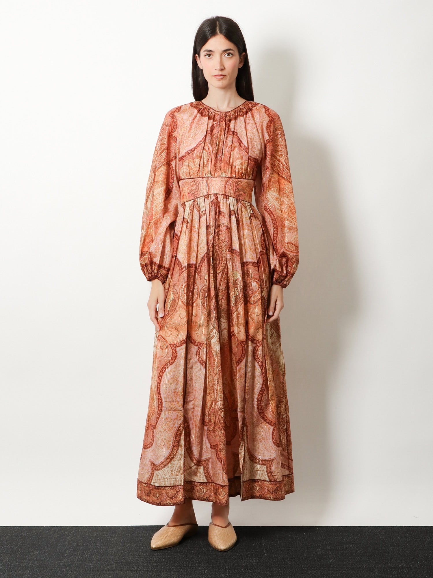 [Zimmermann] Long sleeve dress SS26 5947DRS262TBML