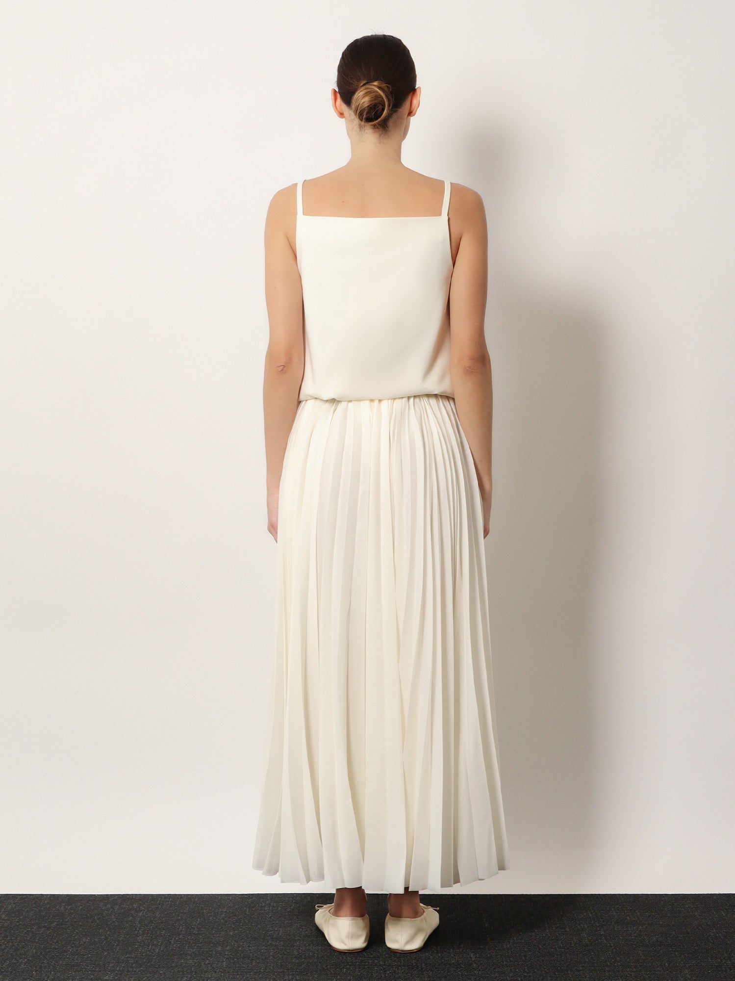 [R2W] Long skirt SS26 ROSKEB11159NIVORY