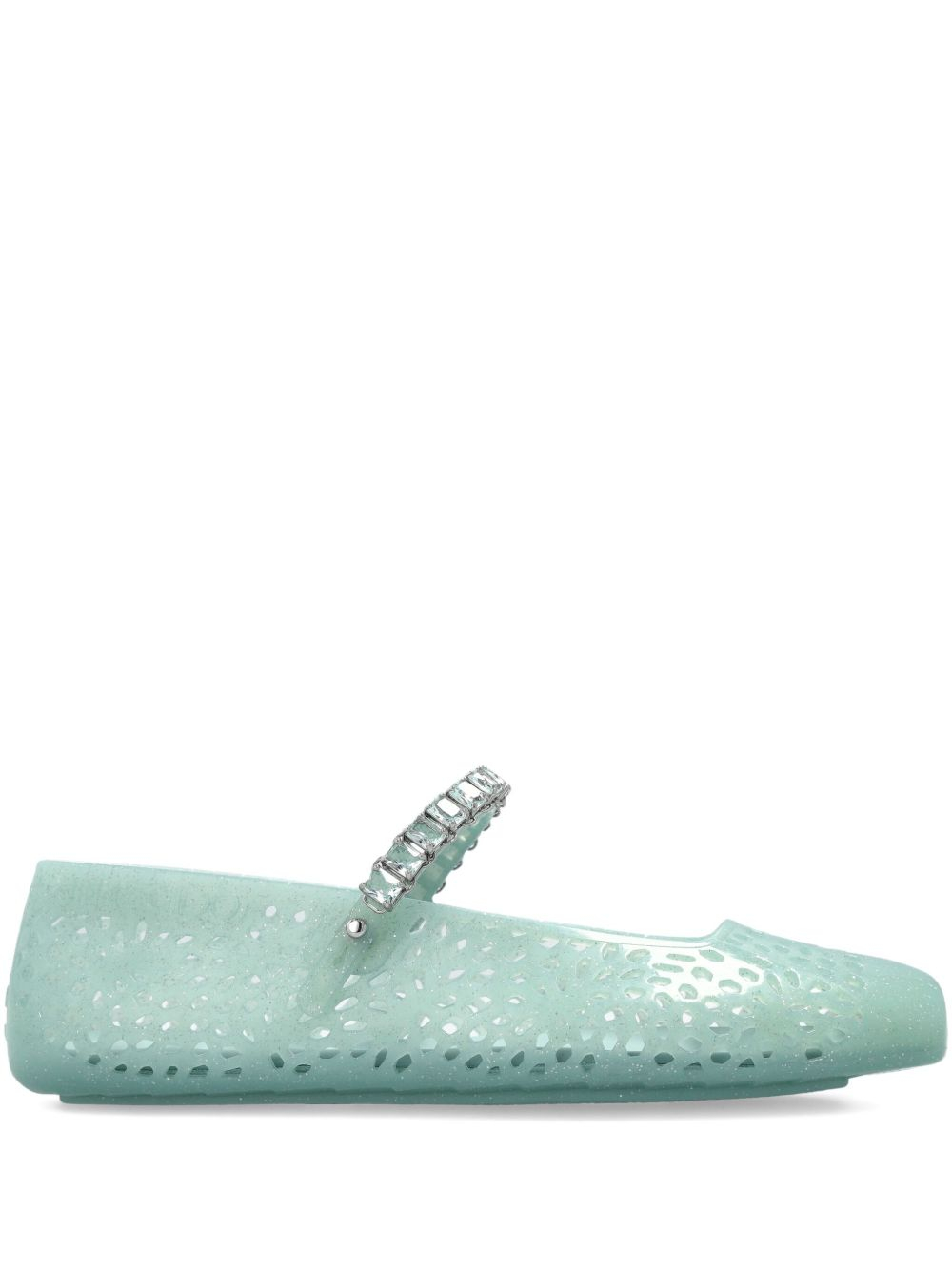 [Jimmy Choo] Flat shoes FW26 THEJELLYNTXLIGHTVERDE/SILVER