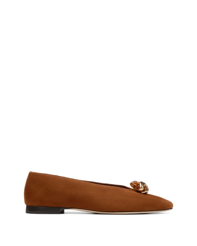 [Jimmy Choo] Flat shoes FW26 MARGOTFLATBSBTAN/AMBER