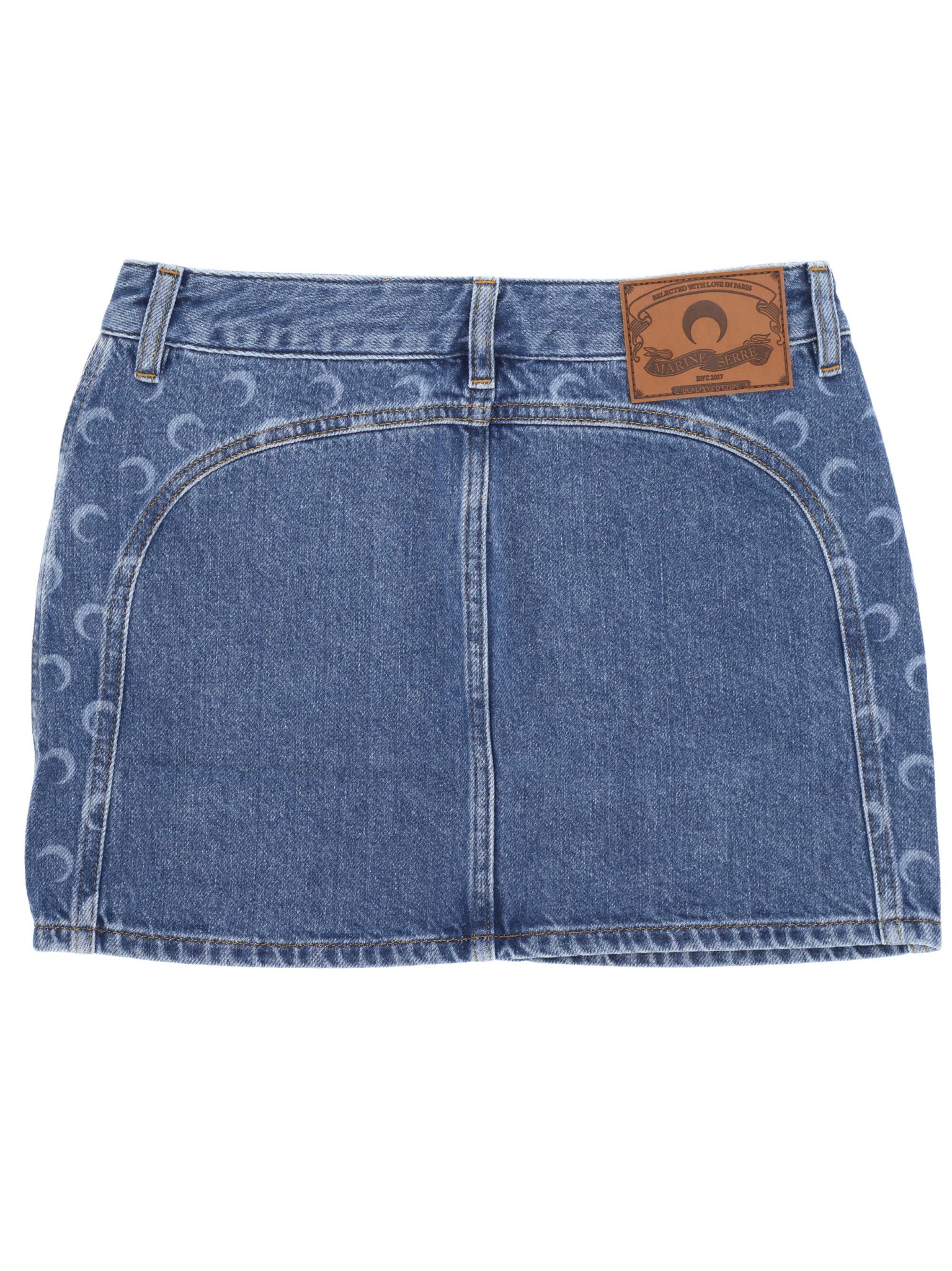 [MARINE SERRE] Midi skirt SS26 WSK135ACDEN0002BL05