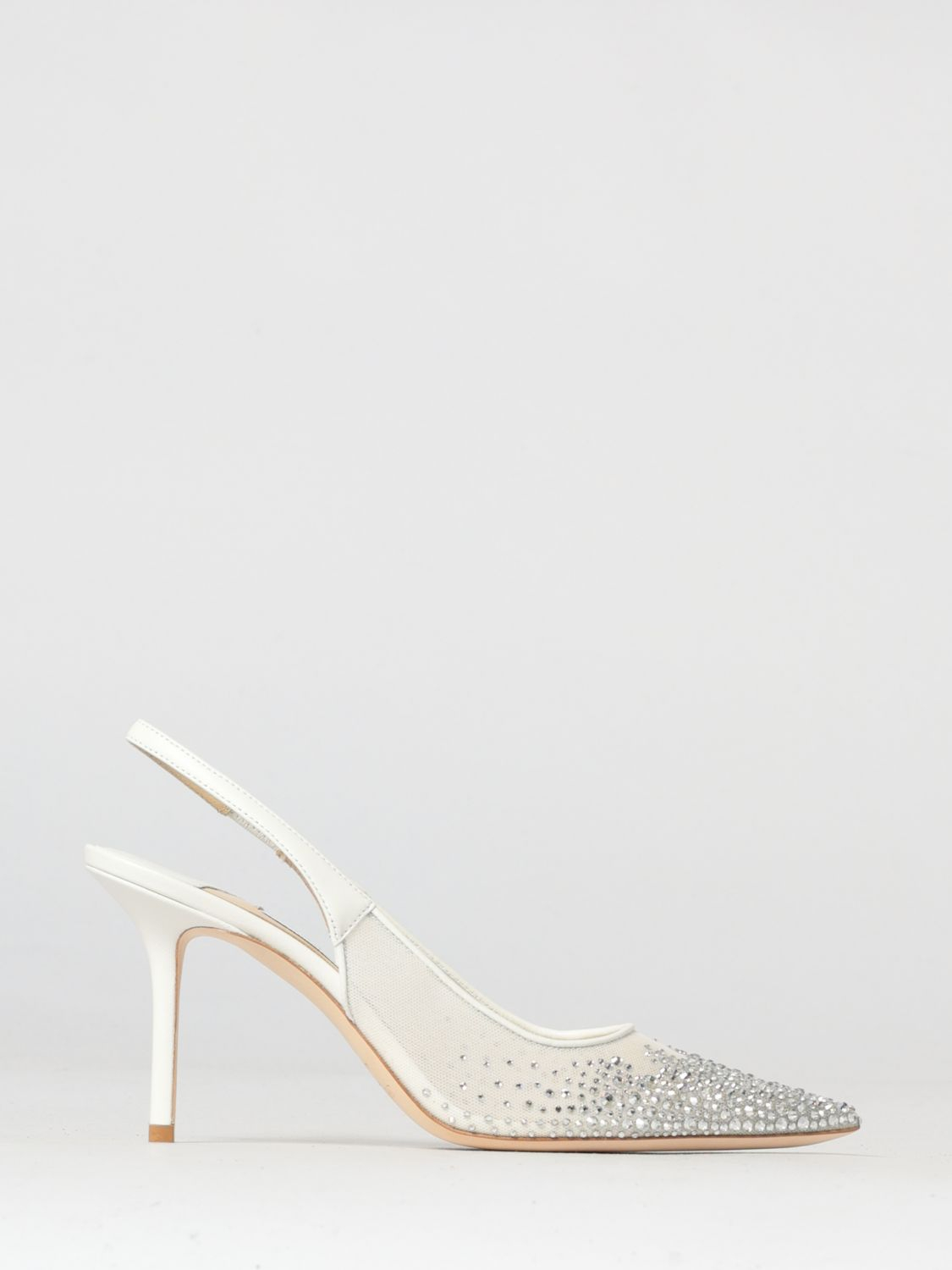 [Jimmy Choo] Slingback SS26 LOVESB85NYT WHITE/CRYSTAL